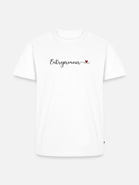 entrepreneur - T-shirt Premium bio Homme - blanc