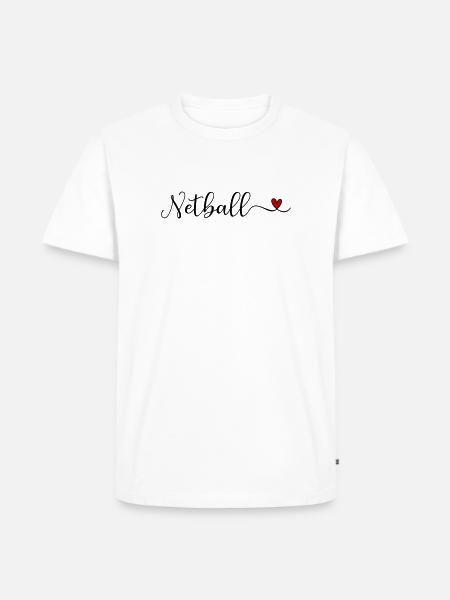 Netzball - Männer Premium Bio T-Shirt - Weiß