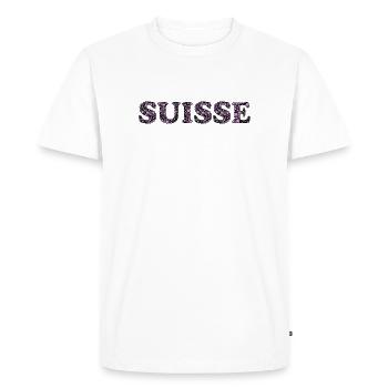 SUISSE - T-shirt Premium bio Homme - blanc - Devant - Nico (187cm)