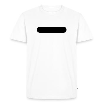Bouton - T-shirt Premium bio Homme - blanc - Devant - Nico (187cm)