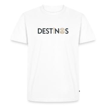 Illustration d'une carte alimentaire inspirée de la Terre - T-shirt Premium bio Homme - blanc - Devant - Nico (187cm)