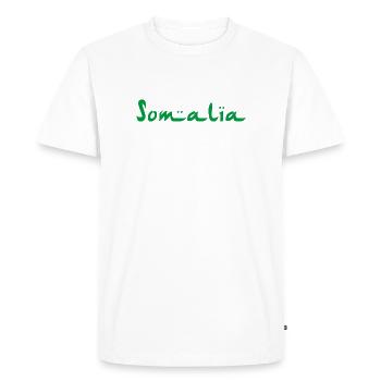 Somalie - T-shirt Premium bio Homme - blanc - Devant - Nico (187cm)