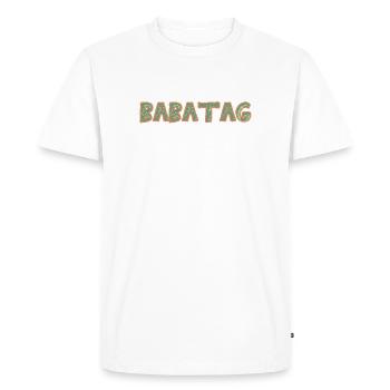 Mount Babatag - Men's Premium Organic T-Shirt - white - Front - Nico (187cm)