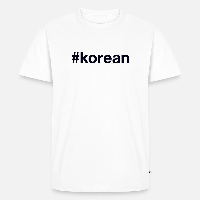 Corée Coréenne - T-shirt Premium bio Homme - blanc