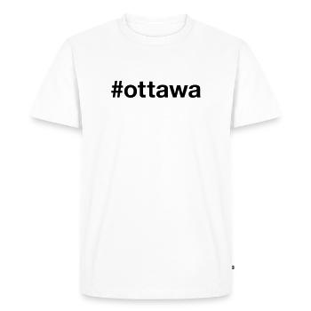 OTTAWA Canada Kanada Mot-clic - T-shirt Premium bio Homme - blanc - Devant - Nico (187cm)