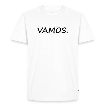 Vamos - T-shirt Premium bio Homme - blanc - Devant - Nico (187cm)