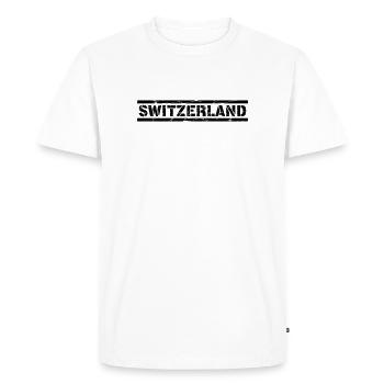 Suisse - T-shirt Premium bio Homme - blanc - Devant - Nico (187cm)
