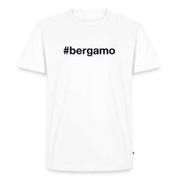 Hashtag de BERGAME - T-shirt Premium bio Homme - blanc - Devant - Nico (187cm)