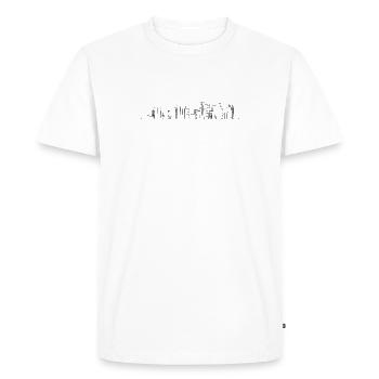 En attente de conception - T-shirt Premium bio Homme - blanc - Devant - Nico (187cm)
