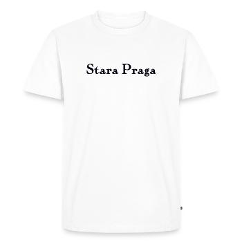 Stara Praga Warszawa Varsovie - T-shirt Premium bio Homme - blanc - Devant - Nico (187cm)