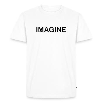 IMAGINER - T-shirt Premium bio Homme - blanc - Devant - Nico (187cm)