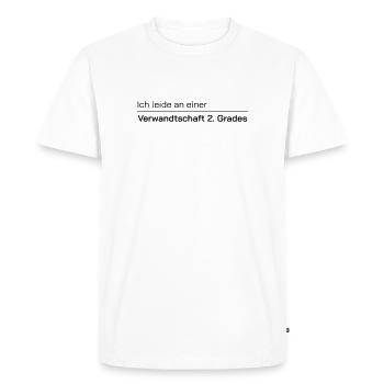2nd degree relatives - Men's Premium Organic T-Shirt - white - Front - Nico (187cm)
