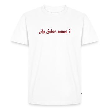 An_Schas_muas_i - T-shirt Premium bio Homme - blanc - Devant - Nico (187cm)