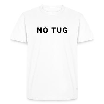 REMORQUEUR NO TUG - Capitaine de voilier maritime - T-shirt Premium bio Homme - blanc - Devant - Nico (187cm)
