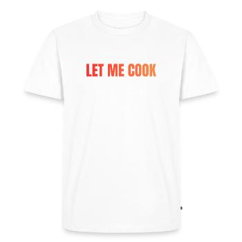 Laissez-moi préparer une déclaration en gros caractères - T-shirt Premium bio Homme - blanc - Devant - Nico (187cm)