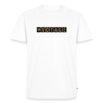 Voyage - T-shirt Premium bio Homme - blanc - Devant - Nico (187cm)