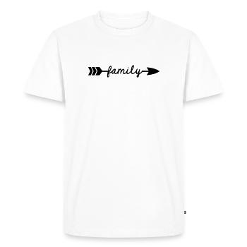 Famille - T-shirt Premium bio Homme - blanc - Devant - Nico (187cm)