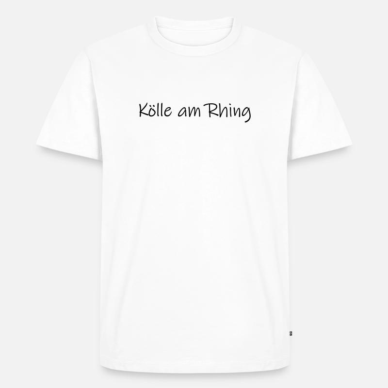 Kölle am Rhing - Männer Premium Bio T-Shirt - Weiß