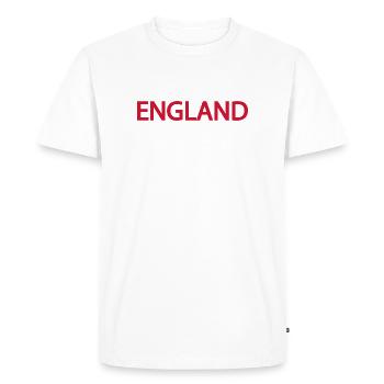 England Flag Design for Clothing - Men's Premium Organic T-Shirt - white - Front - Nico (187cm)