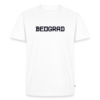Belgrade Belgrade - T-shirt Premium bio Homme - blanc - Devant - Nico (187cm)