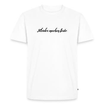 L'habit fait l'homme - T-shirt Premium bio Homme - blanc - Devant - Nico (187cm)