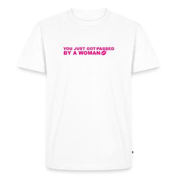 Humour  - T-shirt Premium bio Homme - blanc - Devant - Nico (187cm)