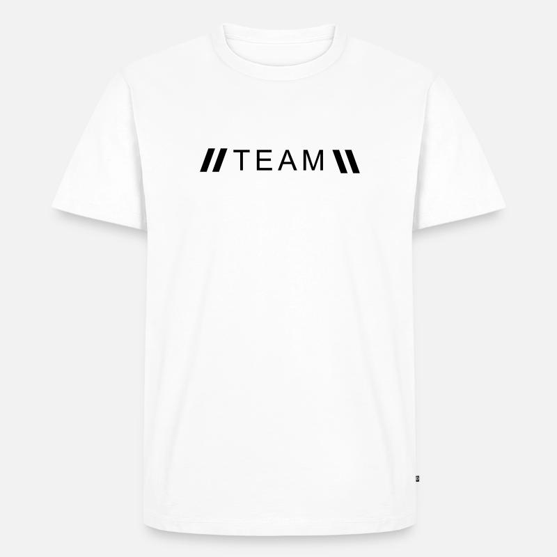 Style équipe - T-shirt Premium bio Homme - blanc