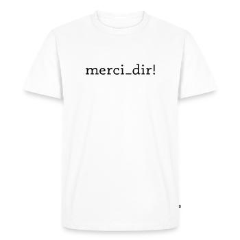 Merci! - T-shirt Premium bio Homme - blanc - Devant - Nico (187cm)