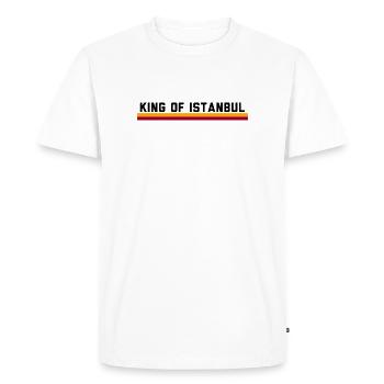 Aslan Istanbul - T-shirt Premium bio Homme - blanc - Devant - Nico (187cm)