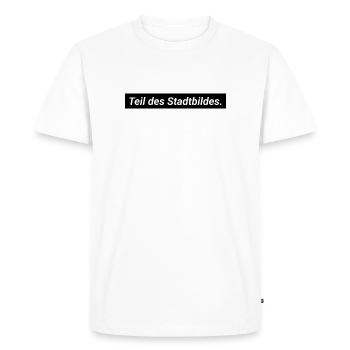 Je fais partie du paysage urbain - T-shirt Premium bio Homme - blanc - Devant - Nico (187cm)