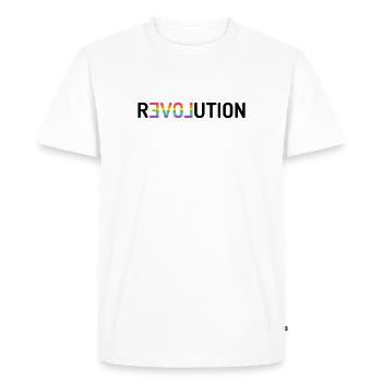 LGBT Pride Month - Love Revolution - Men's Premium Organic T-Shirt - white - Front - Nico (187cm)