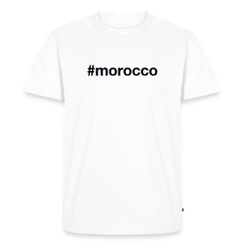 MOROCCO Hashtag Marokko - Men's Premium Organic T-Shirt - white - Front - Nico (187cm)