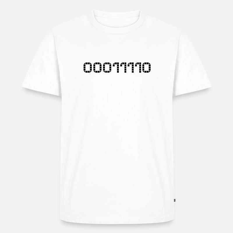 Binary notation - 30 - Men's Premium Organic T-Shirt - white