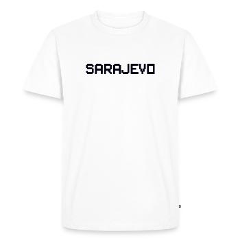 SARAJEVO Bosnien Bosnia - Men's Premium Organic T-Shirt - white - Front - Nico (187cm)