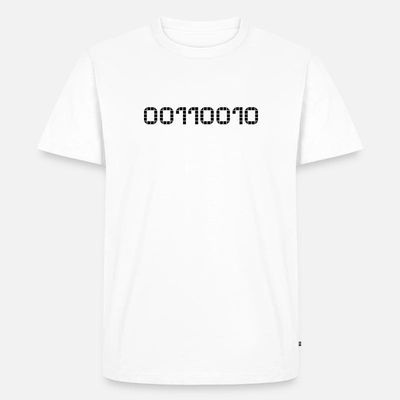 Binary notation - 50 - Men's Premium Organic T-Shirt - white