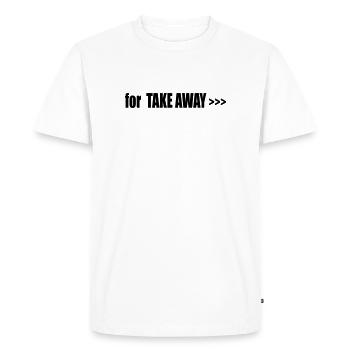 à EMPORTER - T-shirt Premium bio Homme - blanc - Devant - Nico (187cm)