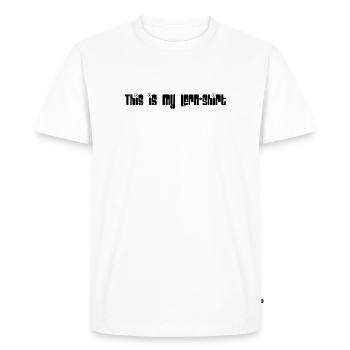 Learning shirt - Men's Premium Organic T-Shirt - white - Front - Nico (187cm)