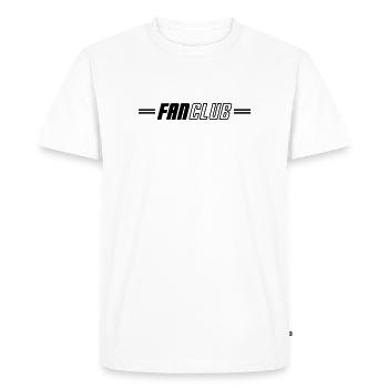 Fan Club Verein - Men's Premium Organic T-Shirt - white - Front - Nico (187cm)