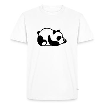 BÉBÉ PANDA - T-shirt Premium bio Homme - blanc - Devant - Nico (187cm)