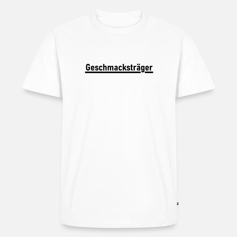 Geschmacksträger - Männer Premium Bio T-Shirt - Weiß