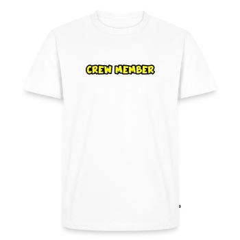 Crew Member - Men's Premium Organic T-Shirt - white - Front - Nico (187cm)