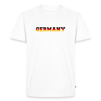 Deutschland T-Shirt Germany - Men's Premium Organic T-Shirt - white - Front - Nico (187cm)