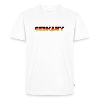 Deutschland T-Shirt Germany - Men's Premium Organic T-Shirt - white - Front - Nico (187cm)