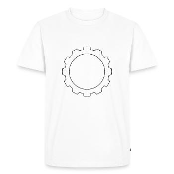 Boulons mécano-mécanicien garage auto - T-shirt Premium bio Homme - blanc - Devant - Nico (187cm)