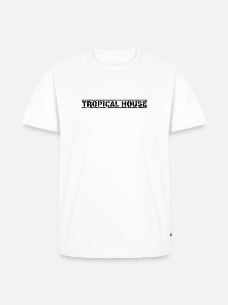 Maison tropicale - T-shirt Premium bio Homme - blanc