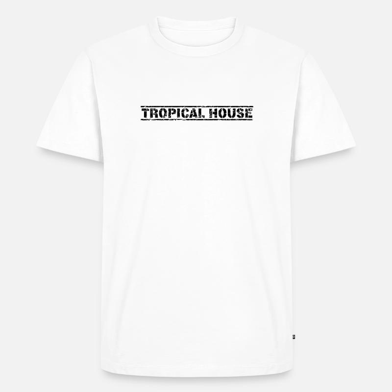 Maison tropicale - T-shirt Premium bio Homme - blanc