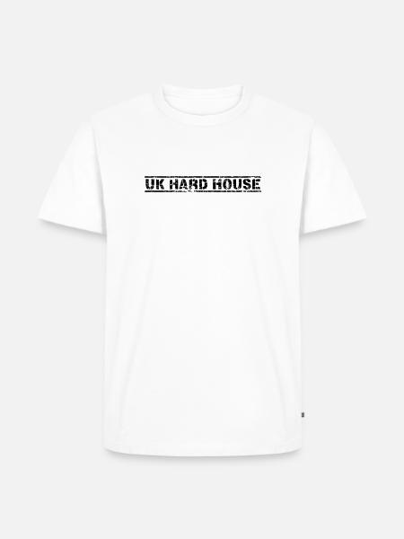 UK Hard House - Men's Premium Organic T-Shirt - white