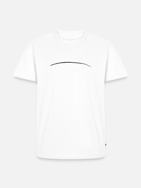 coup de pinceau rayé ligne - T-shirt Premium bio Homme - blanc