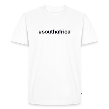 AFRIQUE DU SUD Hashtag Südafrika - T-shirt Premium bio Homme - blanc - Devant - Nico (187cm)