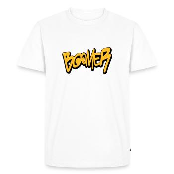 Boomer - Men's Premium Organic T-Shirt - white - Front - Nico (187cm)